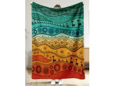 Koc Safari 150x200 cm – Miękki Koc Dekoracyjny Premium (Narzuta)