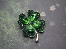 Zielone Szczęście – Broszka Koniczynka
