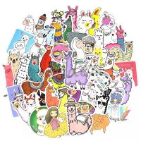 LAMA ALPAKA Naklejki na walizke STICKER MIX