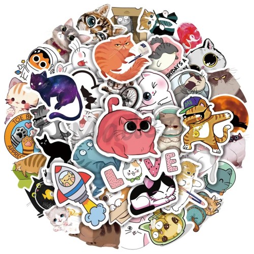 Słodkie Kociaki Urocze Koty Naklejki WLEPY STICKER MIX Słodkie Kociaki Urocze Koty Naklejki WLEPY STICKER MIX