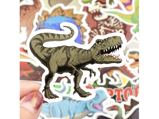 DINOZAURY V2 DINO Naklejki na walizkę STICKER MIX