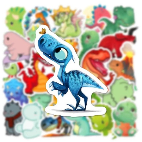 DINOZAURY V3 DINO Naklejki na walizkę STICKER MIX DINOZAURY V3 DINO Naklejki na walizkę STICKER MIX