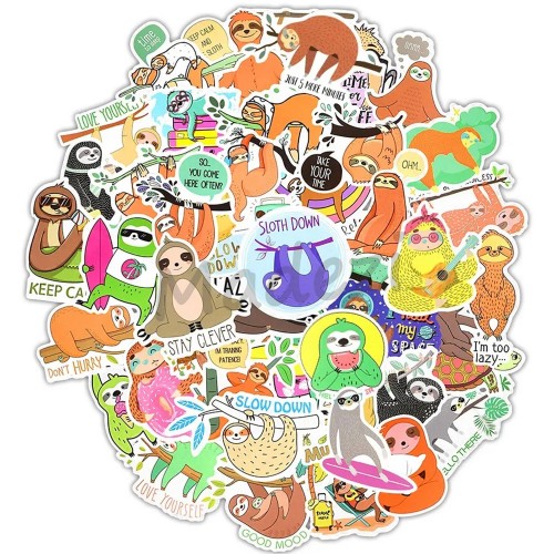 Naklejki Leniwce leniwiec śmieszne napisy STICKER MIX Naklejki Leniwce leniwiec śmieszne napisy STICKER MIX