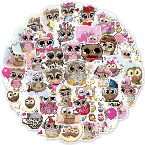 Naklejki Sowy Sowa Sowki WLEPY STICKER MIX Naklejki Sowy Sowa Sowki WLEPY STICKER MIX