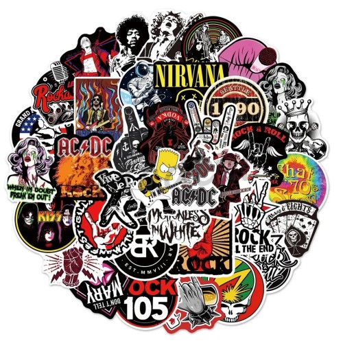 Rock 'n' Roll Rock Metal Naklejki STICKER MIX