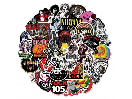 Rock 'n' Roll Rock Metal Naklejki STICKER MIX