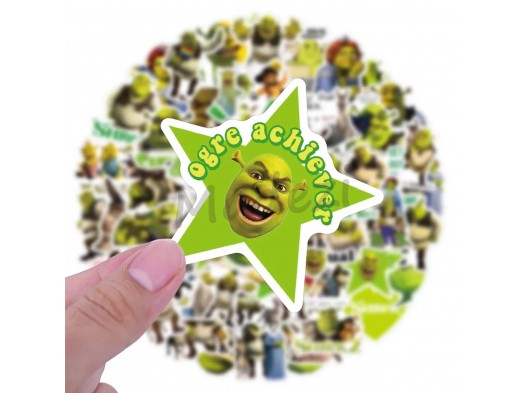 Shrek Ogr Naklejki Matowe STICKER MIX