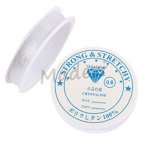 Gumka silikonowa elastyczna do bransoletek 0.8mm szpulka Gumka silikonowa elastyczna do bransoletek 0.8mm szpulka