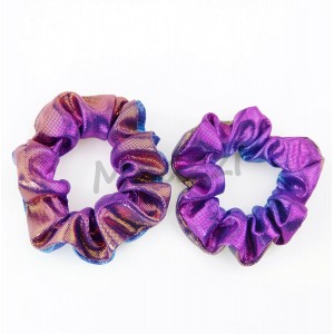 GUMKA DO WŁOSÓW frotka fioletowo-niebieska METALICZNA SCRUNCHIE